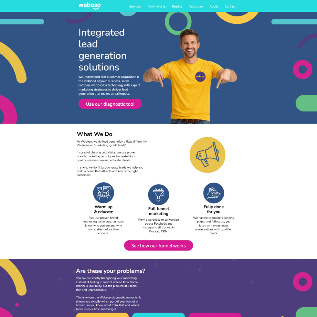 Weboso website preview